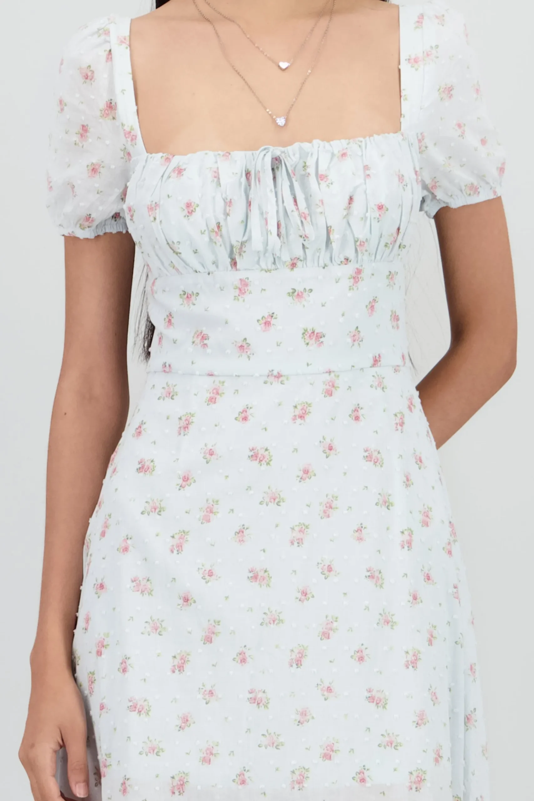 Shasa Floral Textured Midi Dress