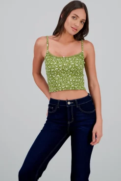 Shasa Flower Detail Crop Top