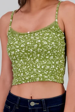 Shasa Flower Detail Crop Top