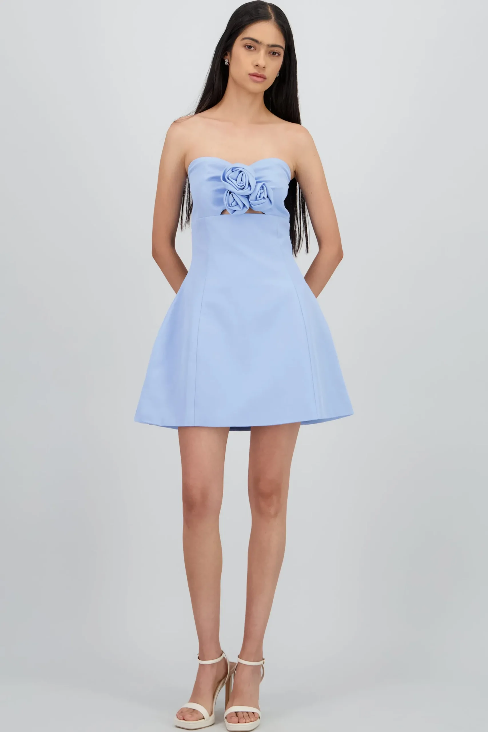 Shasa Flower Detail Mini Dress