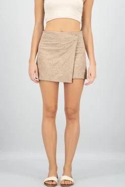Shasa Flowers Embroidered Skort