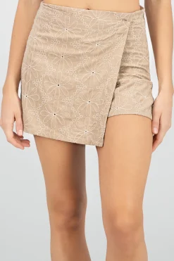 Shasa Flowers Embroidered Skort