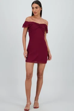 Shasa Flowing Ruffle Sleeve Dress