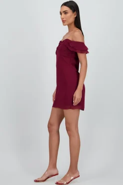 Shasa Flowing Ruffle Sleeve Dress
