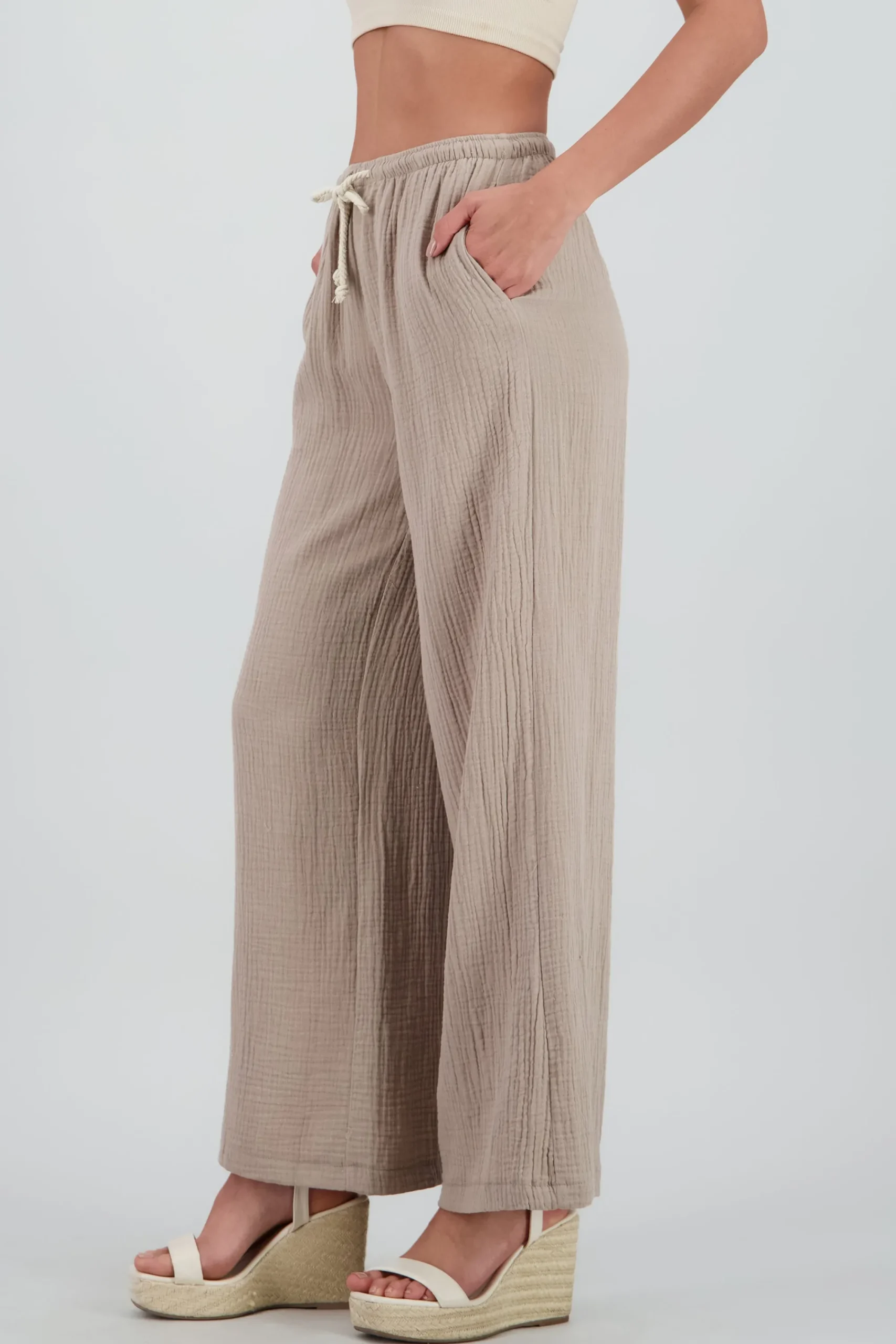Shasa Flowing Textured Pants