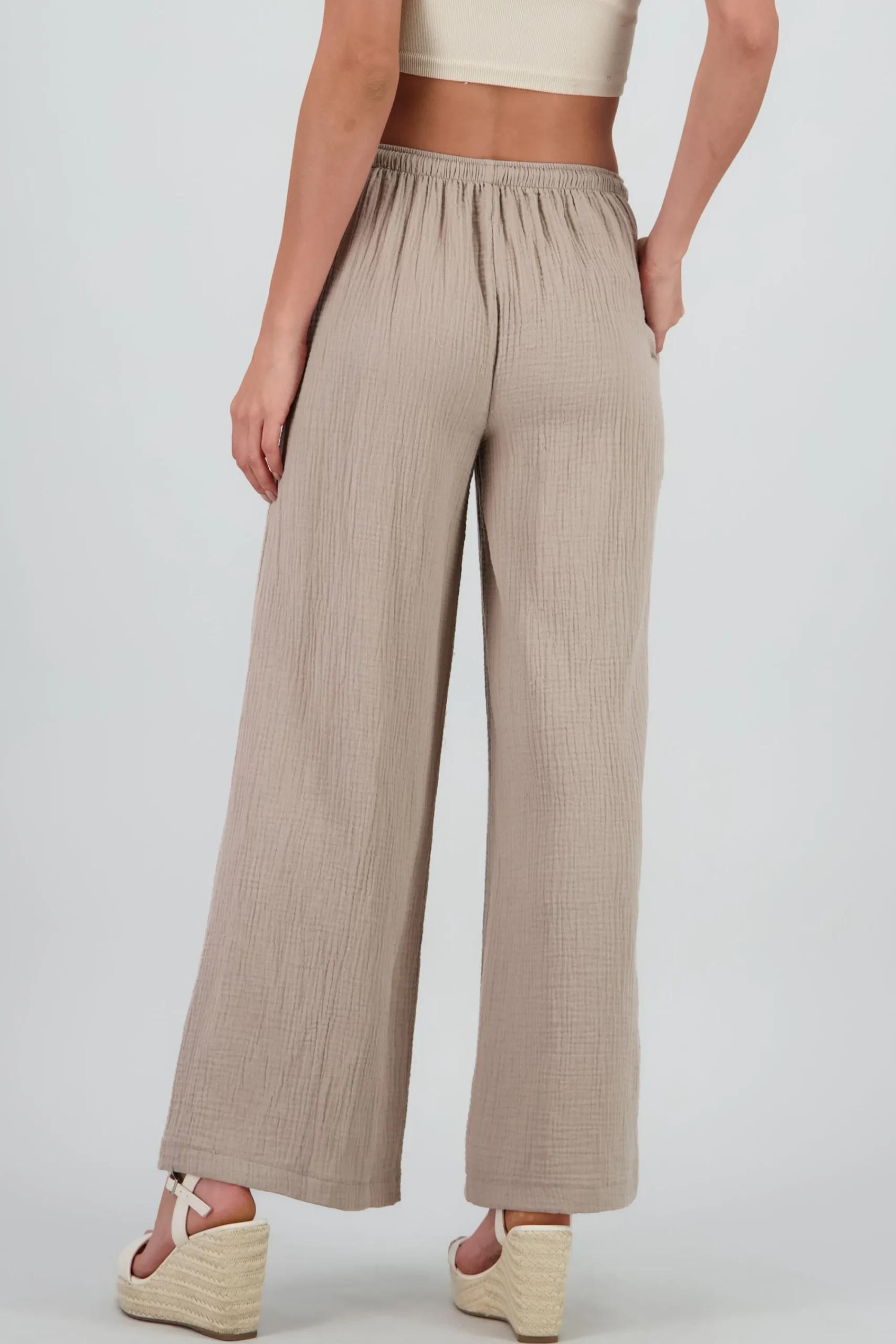 Shasa Flowing Textured Pants