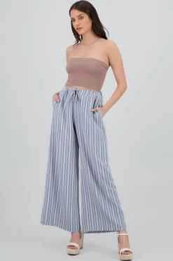 Shasa Flowy Bicolor Striped Pants