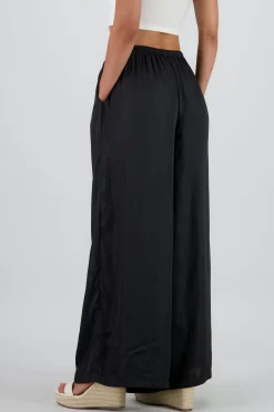 Shasa Flowy Pants with Drawstring Detail