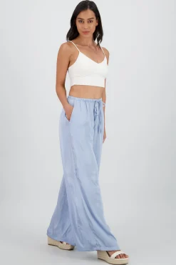 Shasa Flowy Pants with Drawstring Detail