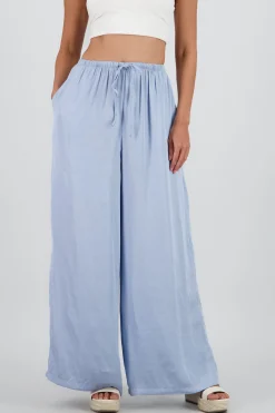 Shasa Flowy Pants with Drawstring Detail