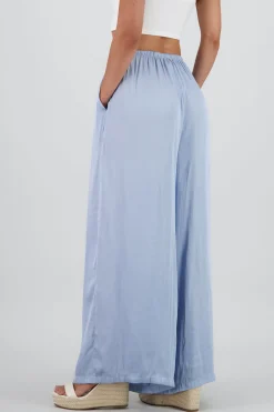 Shasa Flowy Pants with Drawstring Detail
