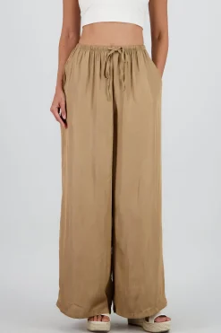 Shasa Flowy Pants with Drawstring Detail