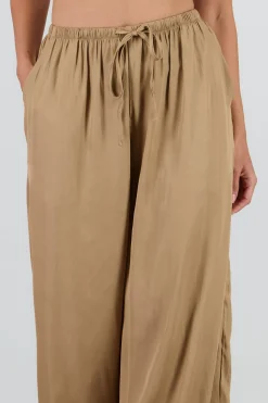 Shasa Flowy Pants with Drawstring Detail