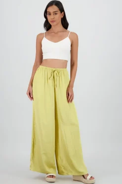 Shasa Flowy Pants with Drawstring Detail