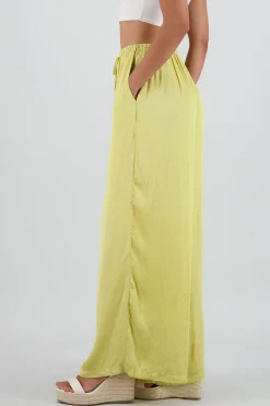 Shasa Flowy Pants with Drawstring Detail