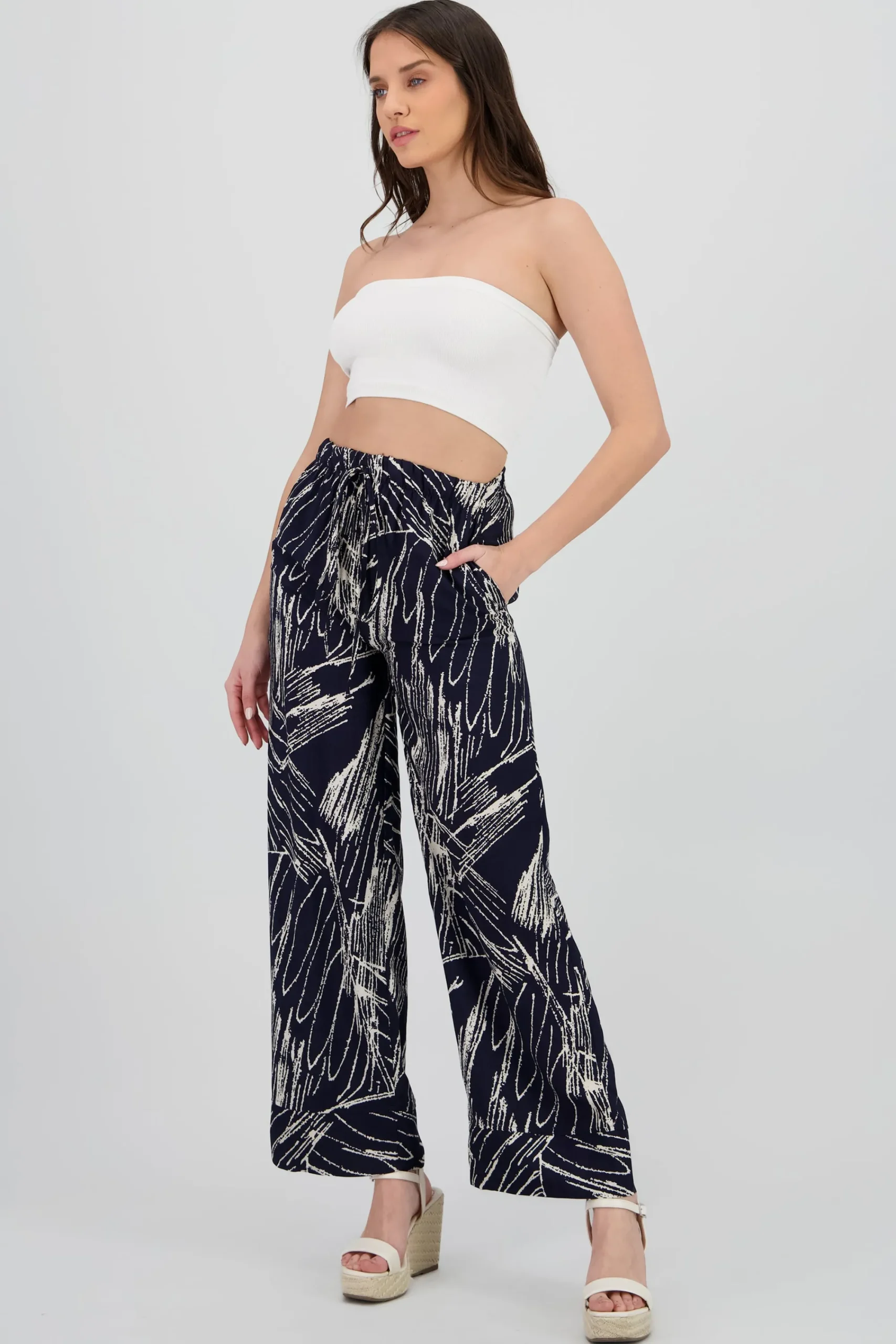 Shasa Flowy Printed Pants