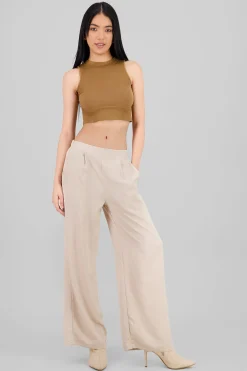 Shasa Flowy Satin Dress Pants