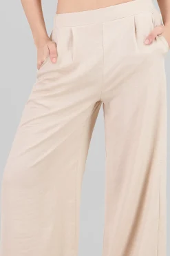 Shasa Flowy Satin Dress Pants