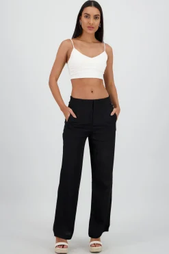 Shasa Fluid Pants with Pleat Detail