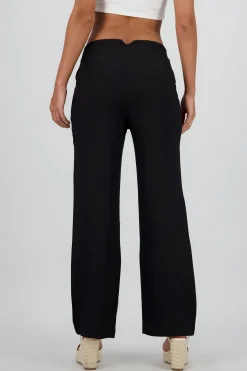 Shasa Fluid Pants with Pleat Detail