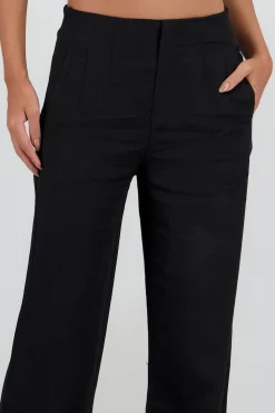 Shasa Fluid Pants with Pleat Detail