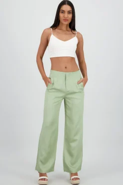 Shasa Fluid Pants with Pleat Detail