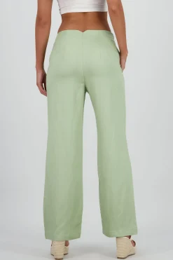 Shasa Fluid Pants with Pleat Detail