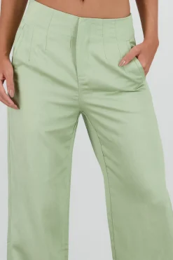 Shasa Fluid Pants with Pleat Detail