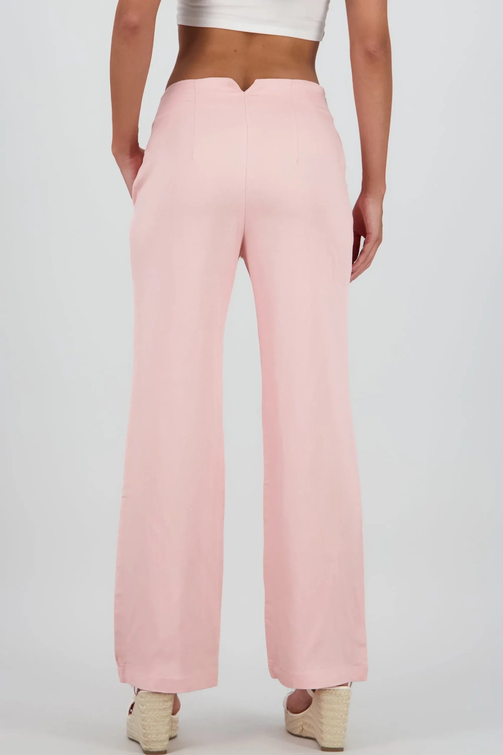 Shasa Fluid Pants with Pleat Detail