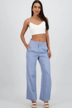 Shasa Fluid Pants with Pleat Detail