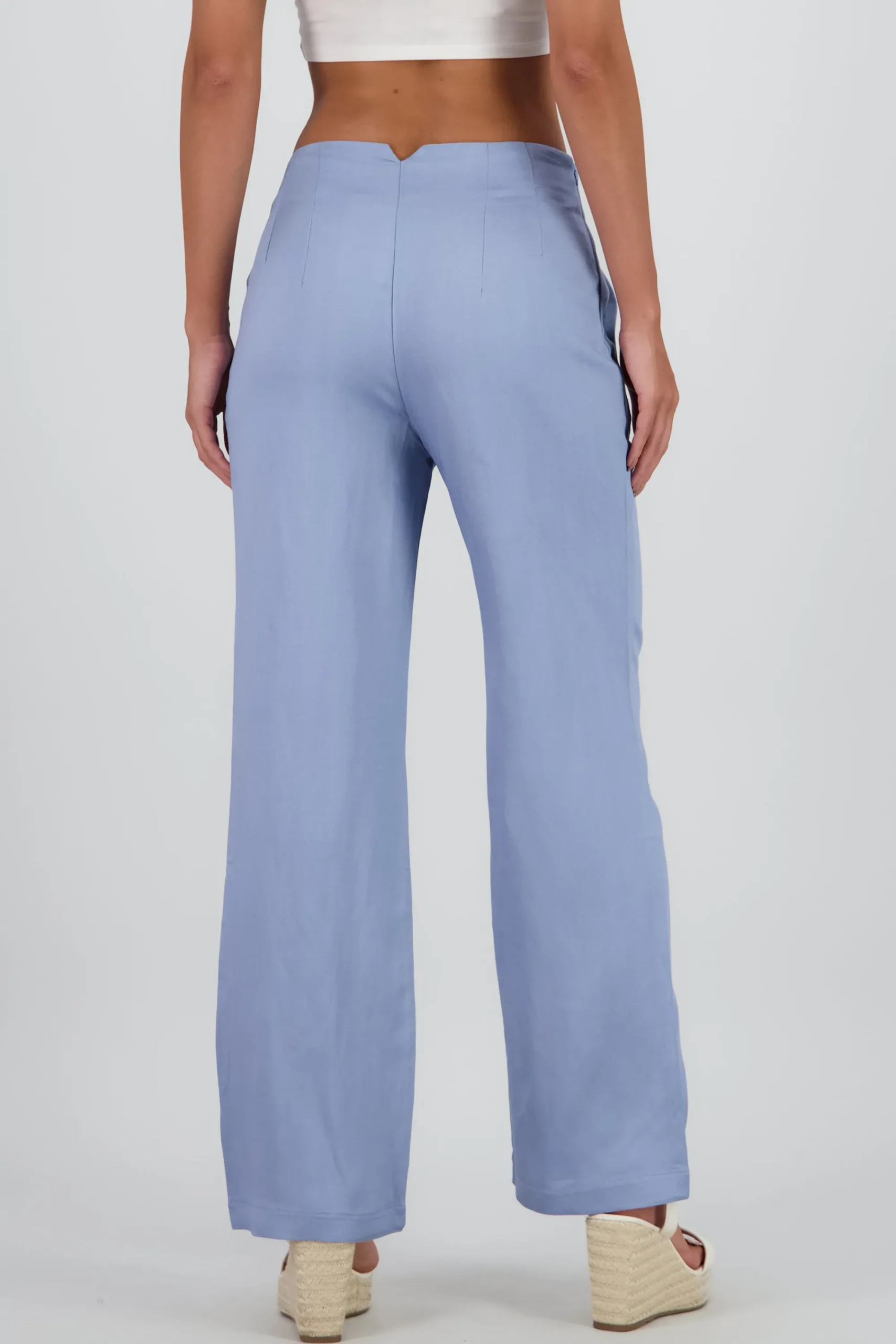 Shasa Fluid Pants with Pleat Detail