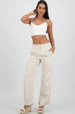Shasa Fluid Pants with Pleat Detail