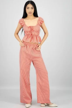 Shasa Fluid Plaid Pants