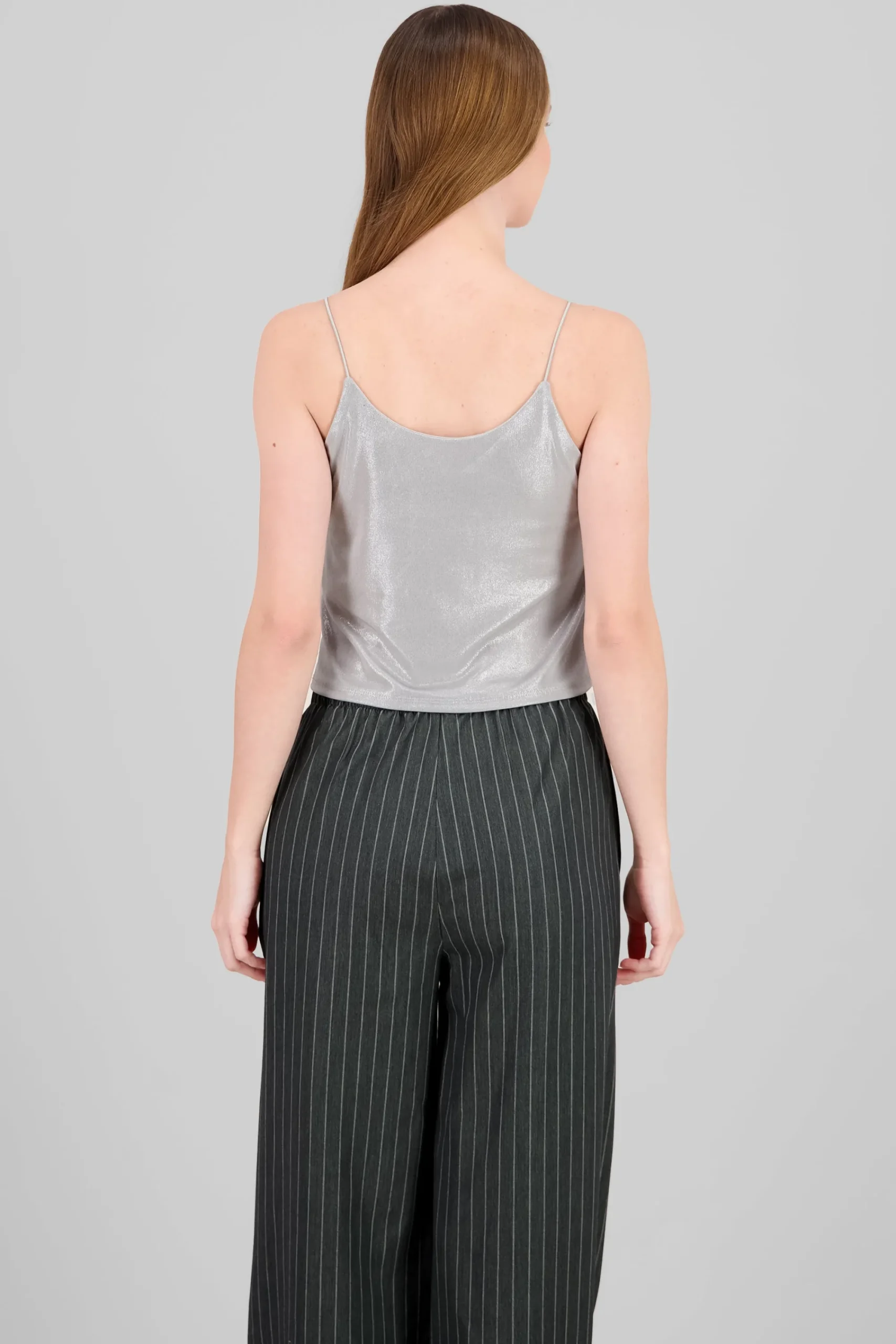 Shasa Fluid Sparkle Strap Top