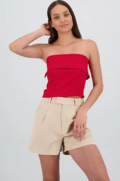 Shasa Folded Crop Top