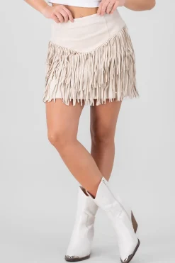 Shasa Fringe Detail Mini Skirt
