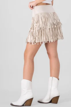 Shasa Fringe Detail Mini Skirt