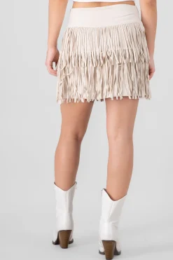 Shasa Fringe Detail Mini Skirt