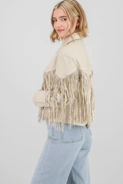 Shasa Fringe Glitter Jacket