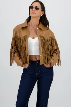 Shasa Fringe Glitter Jacket