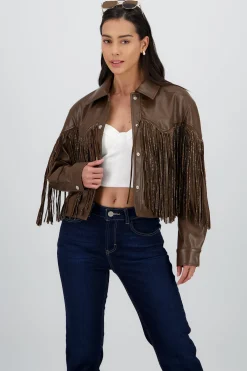 Shasa Fringe Glitter Jacket
