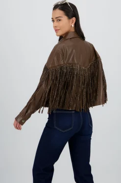 Shasa Fringe Glitter Jacket