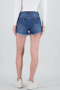 Shasa Fringed Button Shorts