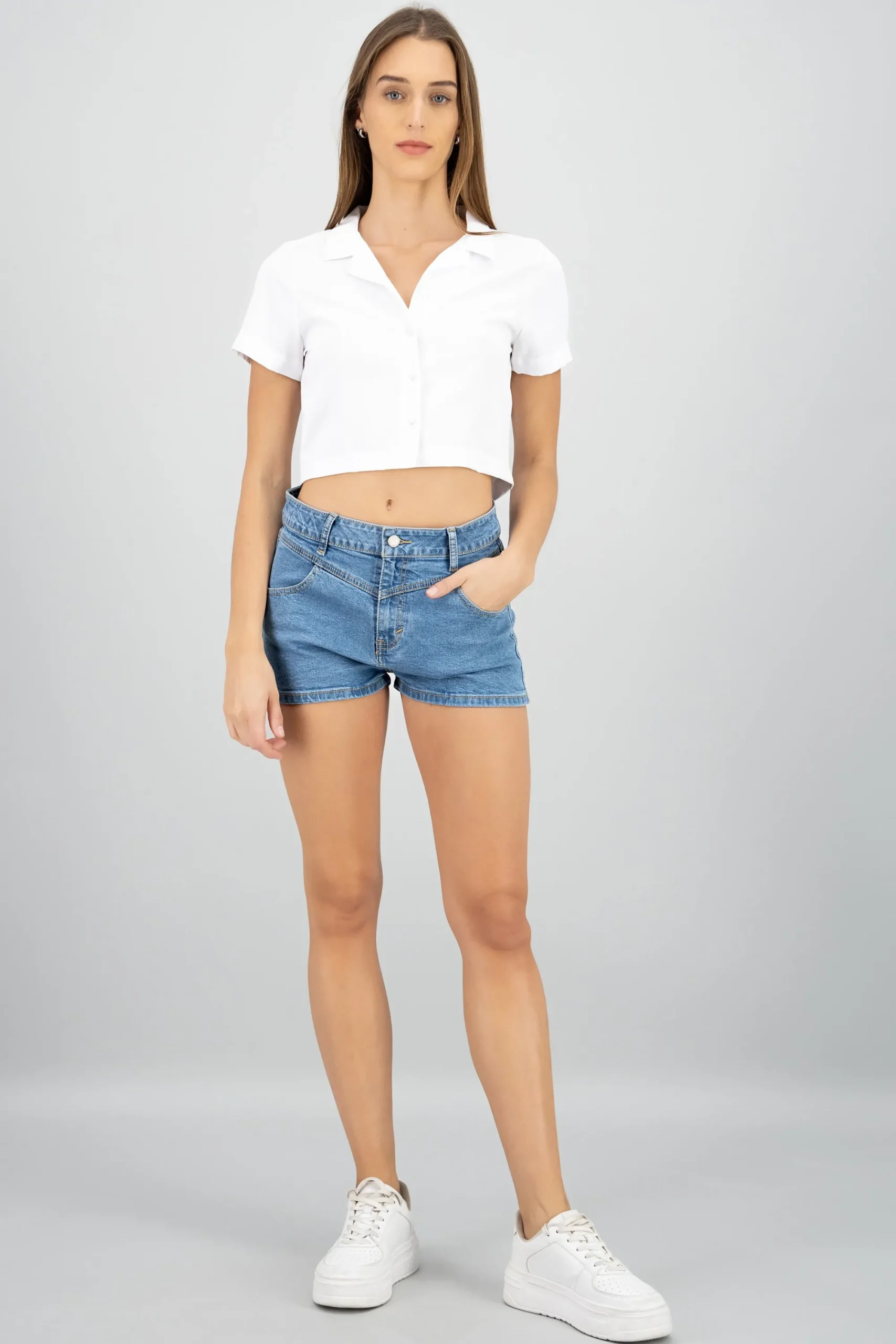 Shasa Front Cut Mini Shorts