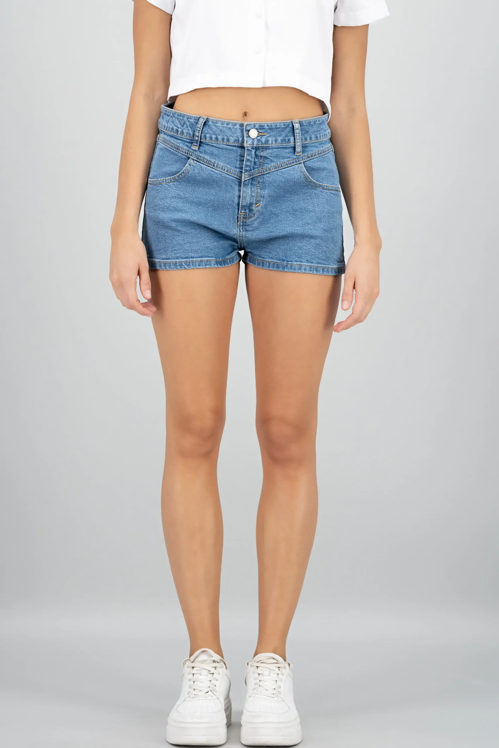 Shasa Front Cut Mini Shorts