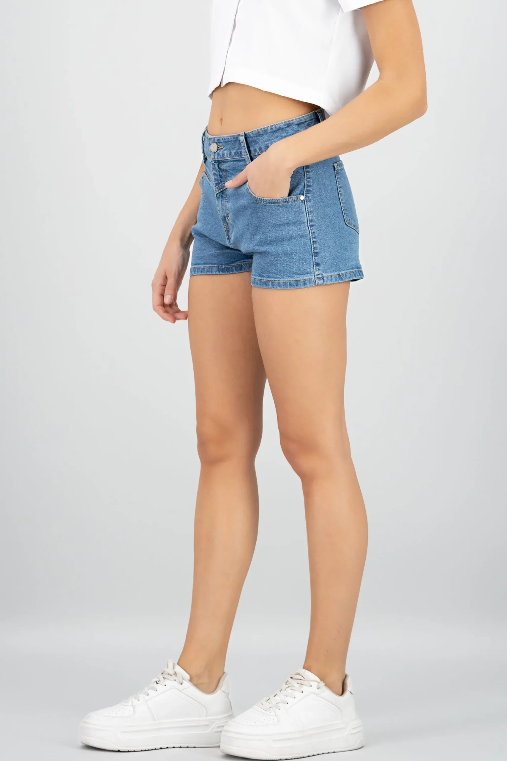 Shasa Front Cut Mini Shorts