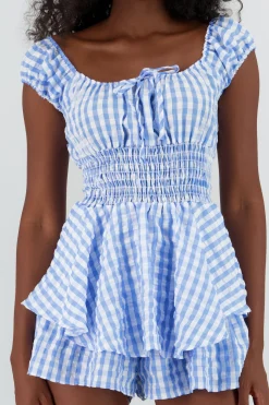 Shasa Gighman Ruffles Mini Dress
