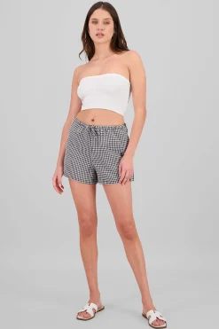 Shasa Gingham Mini Shorts