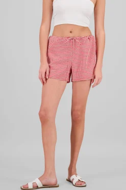 Shasa Gingham Mini Shorts