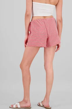 Shasa Gingham Mini Shorts